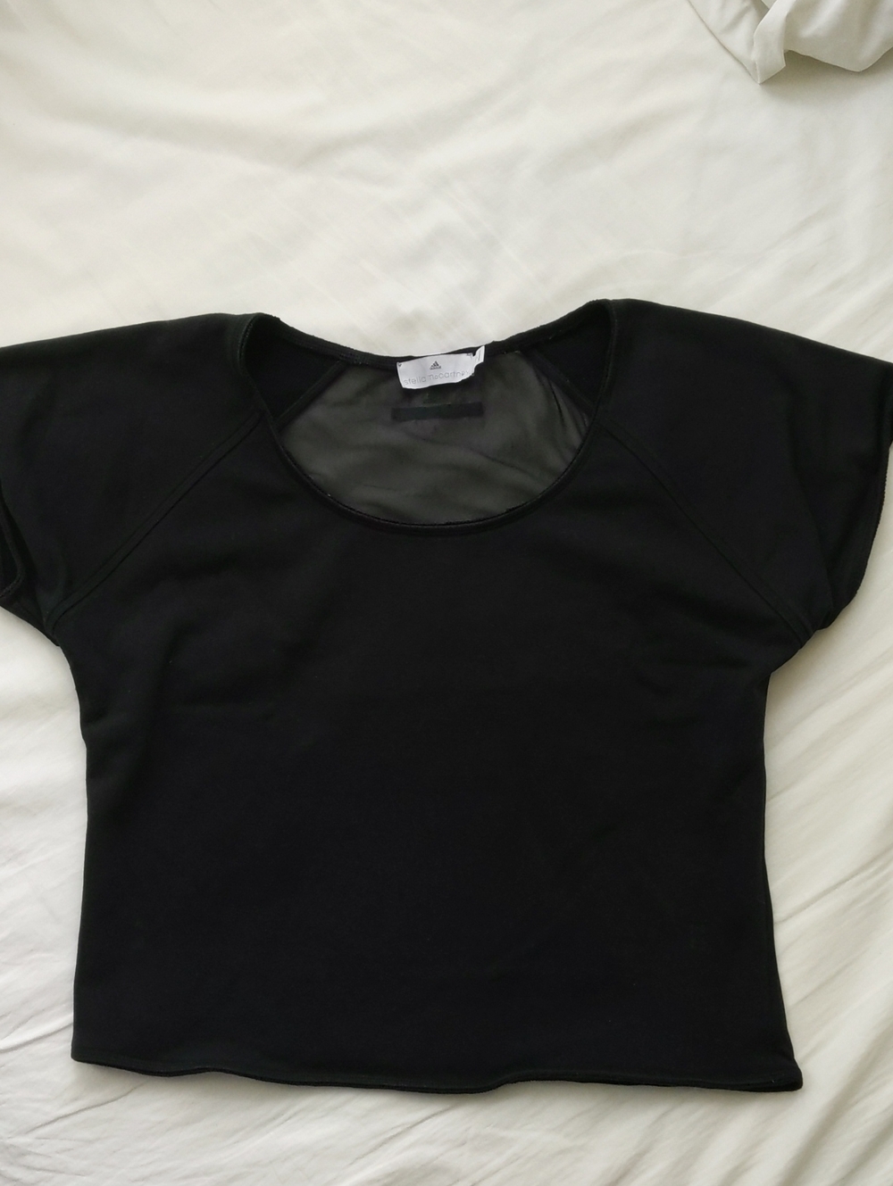 Stella McCartney Adidas Cap Sleeve Sweatshirt With See Through Back L